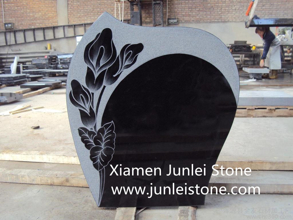 Shanxi Black Granite Tombstone-A02