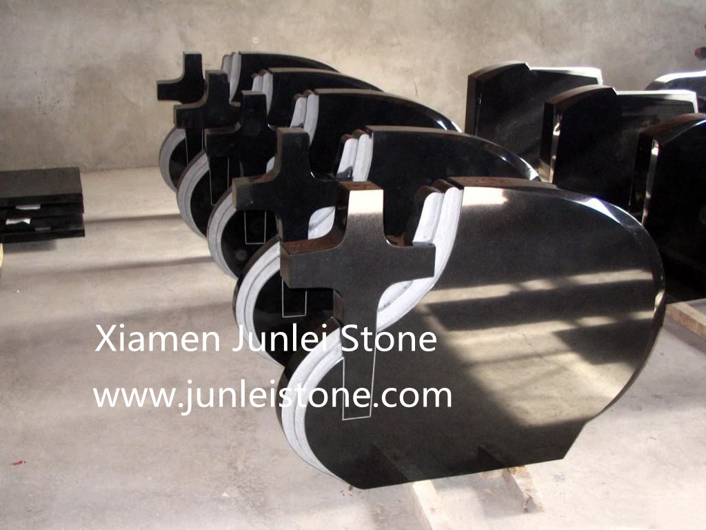 Shanxi Black Granite Tombstone-A03
